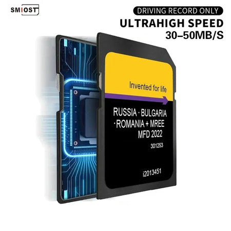 SMIOST Maps East EU Update SD Card &ndash; 8GB High Speed