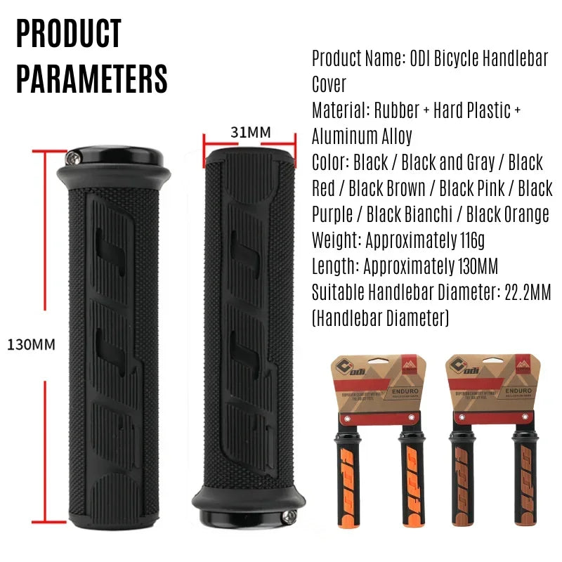 Ръкохватки за планински велосипеди ODI Lock-On с противохлъзгащо амортизиращо алуминиево сплав и гума, за планински велосипеди, BMX, за всички сезони