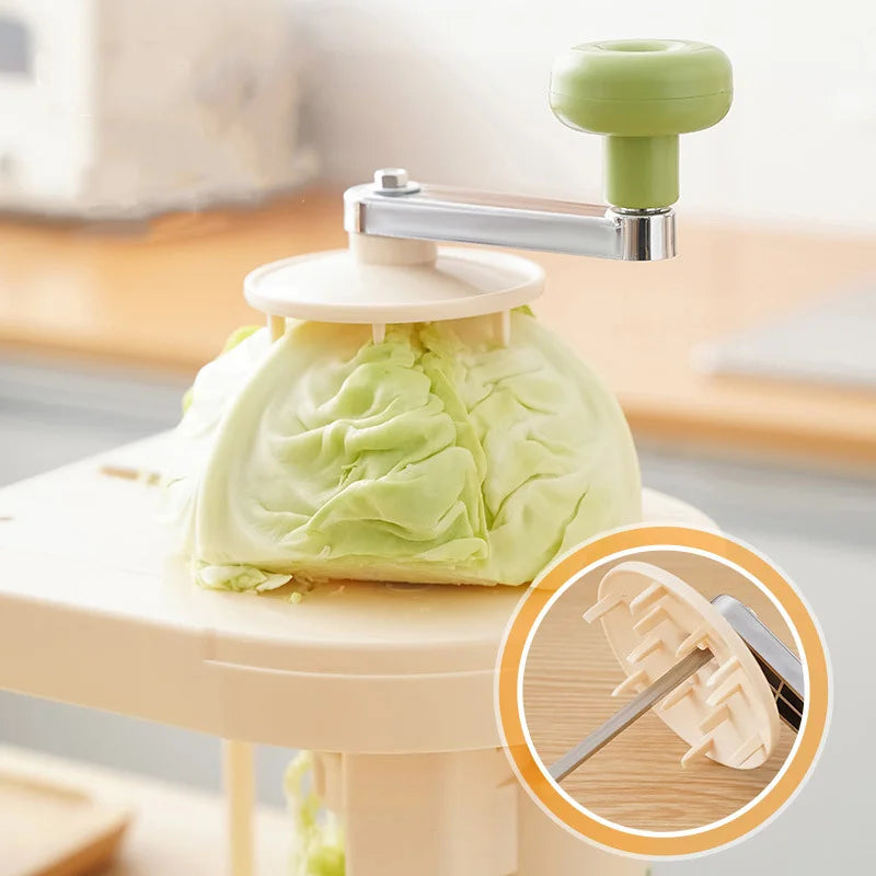 Cabbage Peeler Stainless Steel Grater - Hand Crank Grater