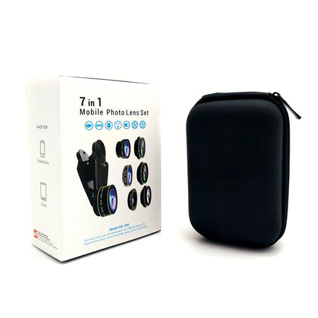 SZKOSTON805557 Phone Camera Lens Kit &ndash; Clip On Fisheye Lens 7 In 1 / CHINA