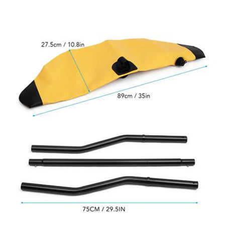 Kayak Float Stabilizer System with Outrigger Arms and Accessories