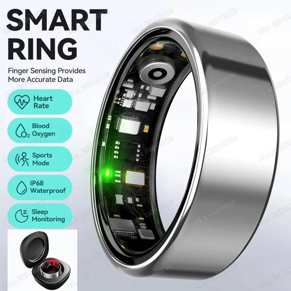 For Xiaomi Smart Ring - Bluetooth Heart Rate &amp; Blood Oxygen Monitor