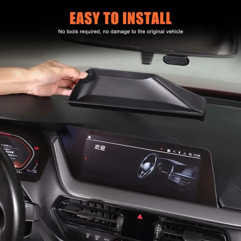 ABS μαύρο πίσω κουτί αποθήκευσης για BMW σειρά 1 πλοήγηση