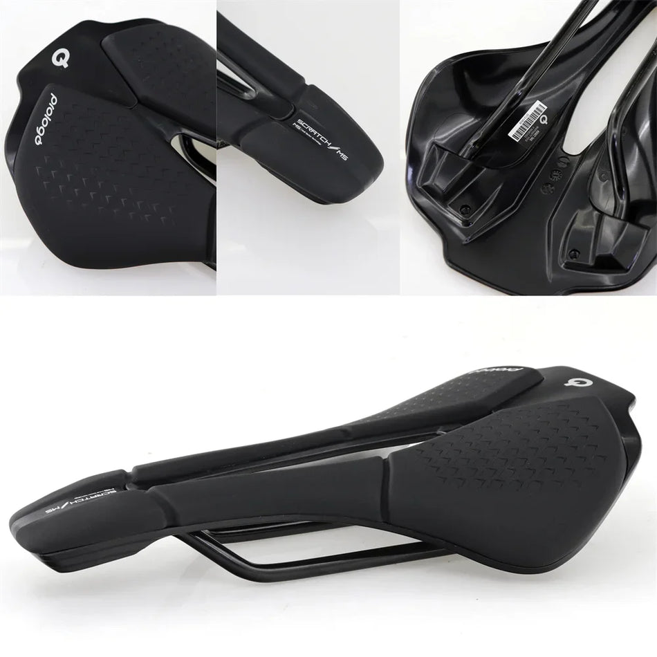 Prologo Scratch M5 Pas Road Bike Saddle Leather, Featherweight, High-Performance Comfort For Efficient Pedaling