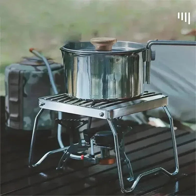 Outdoor Stainless Steel Stove Holder &ndash; Durable Portable Cooking Solution