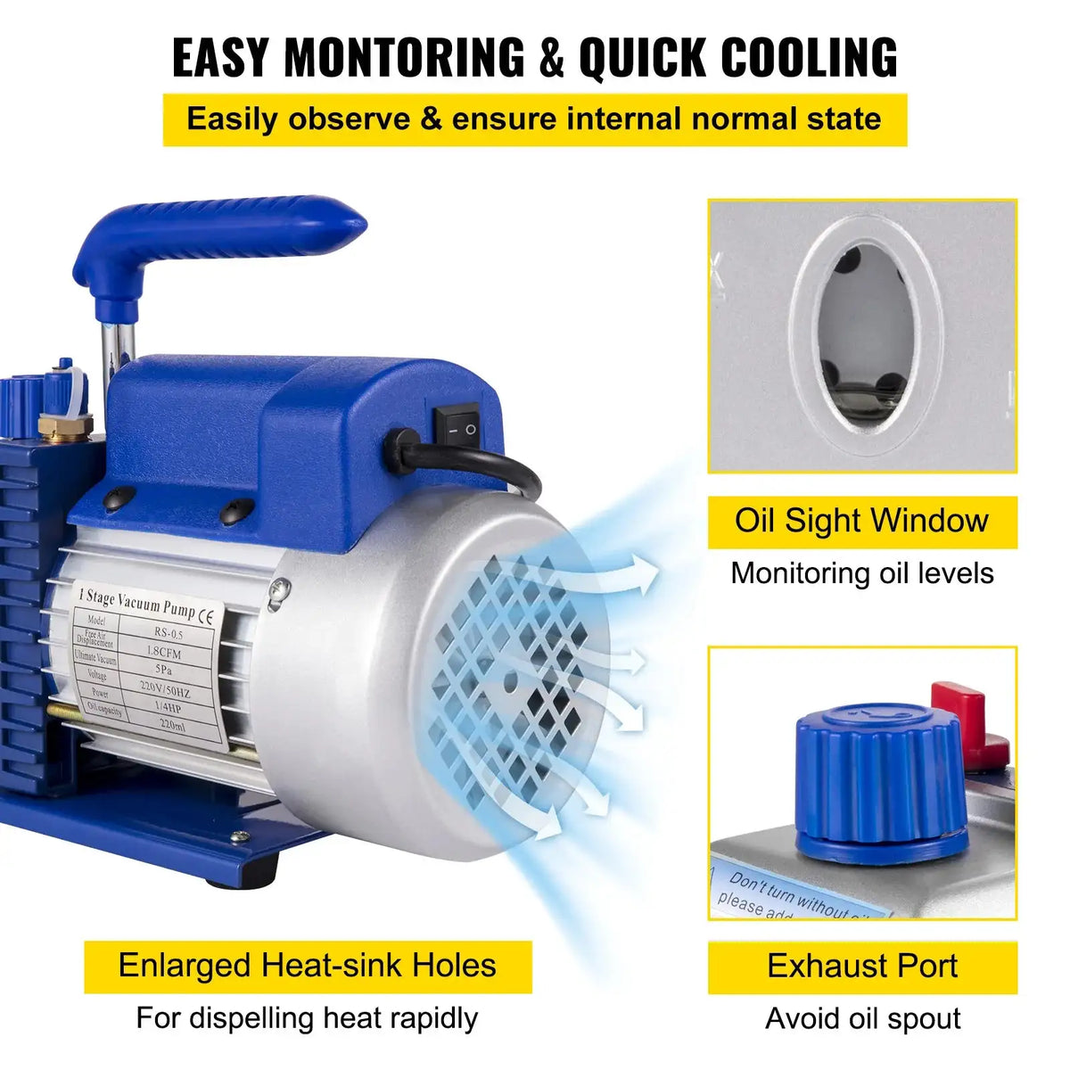 1.8 CFM 4.8 CFM Vacuum Pump Kits &ndash; HVAC Gauge