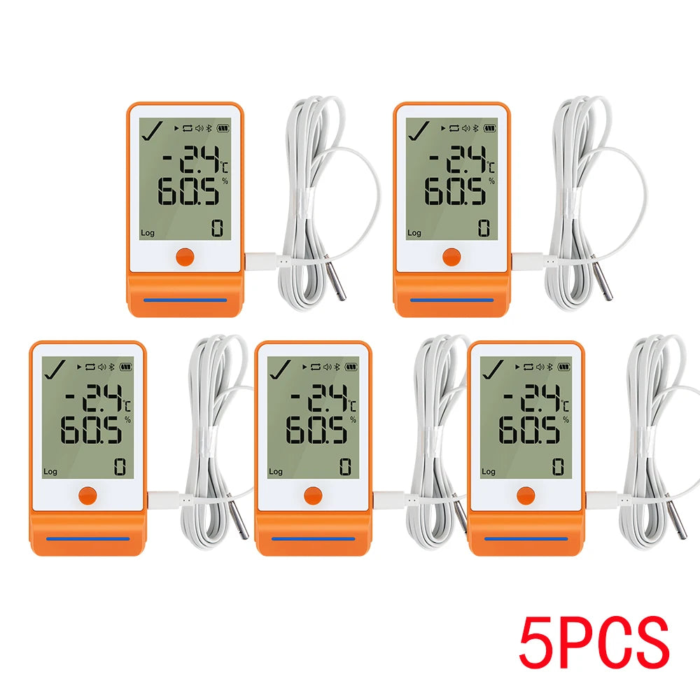 GSP-6Pro USB Data Logger &ndash; Bluetooth Temp Humidity Recorder 5 PCS