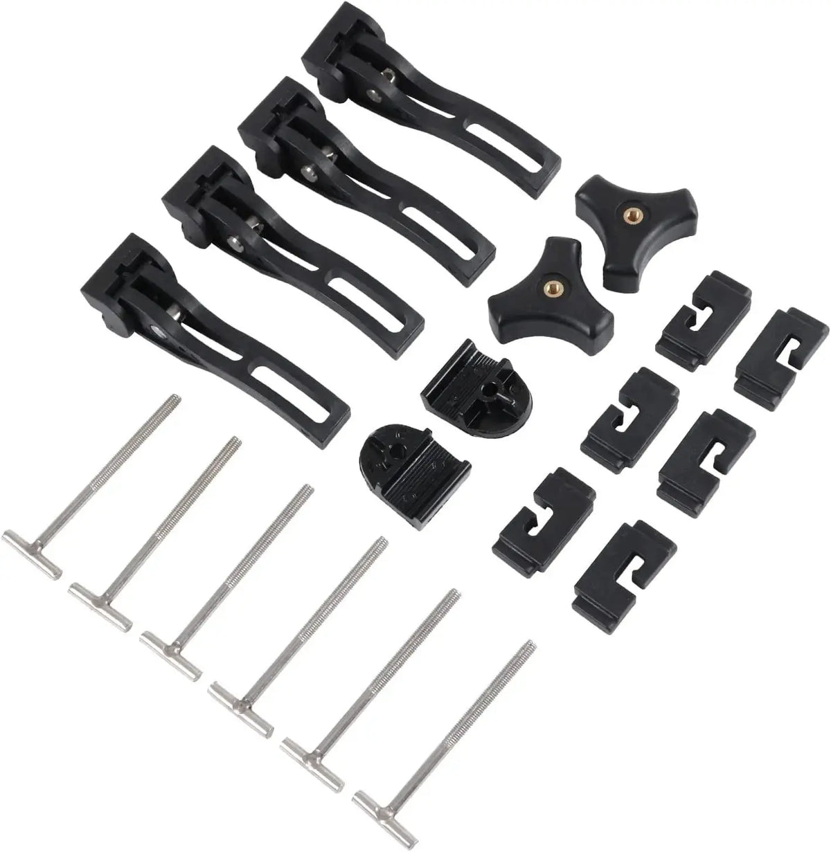 Truck Tonneau Cover Replacement Part Kit for Hard Tri-fold & Quad-fold Truck Cover Include Nut T-Bolt Front Clamp, Rear Clamp by InterCyprus Trading Ltd