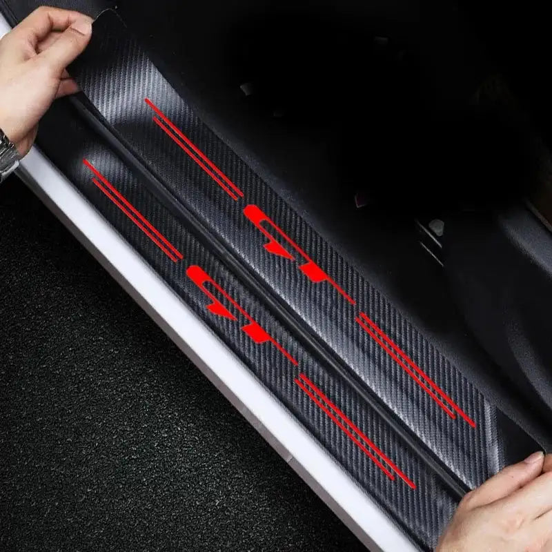 Carbon Fiber Sill Protector Anti Scratch for Kia GT Line Pro
