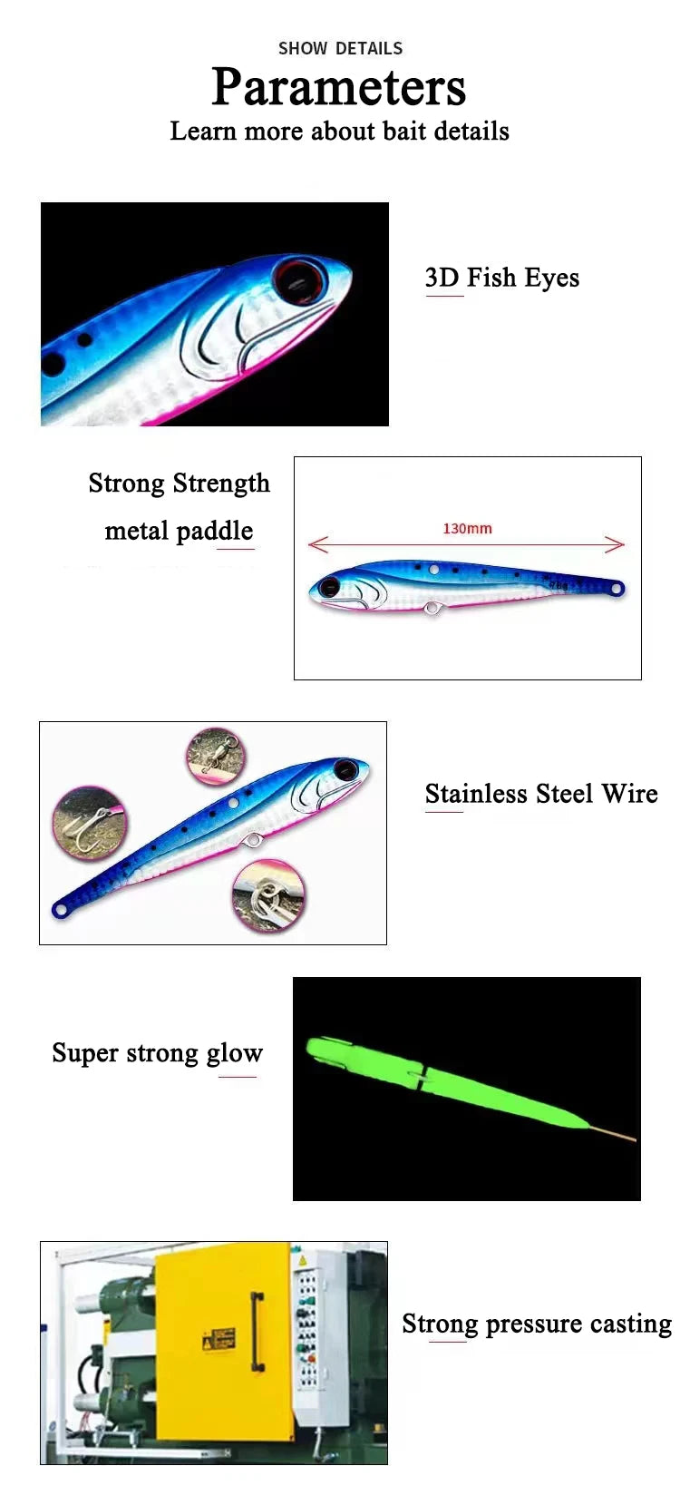 AS VIB Fishing Lure Bait 70g Metal Jig for Sea Fishing - High Performance Spinner for Tuna &amp; Grouper