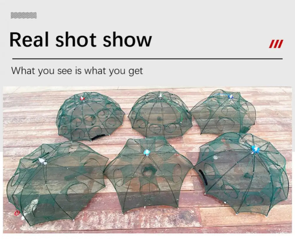 Automatic Foldable Fishing Net - 4-6 Holes Crab Trap