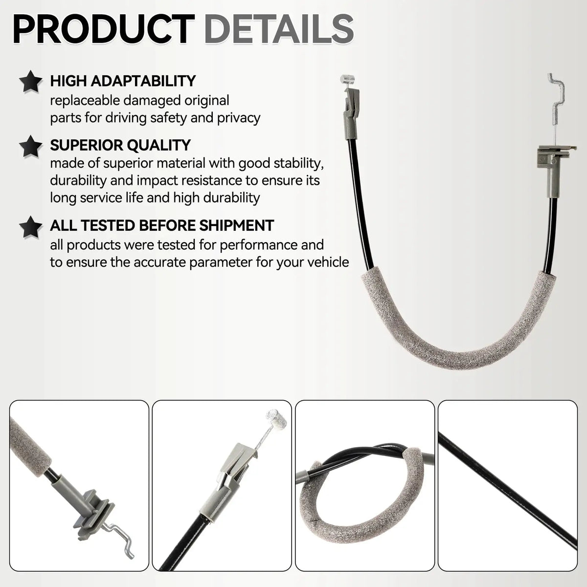 Front Door Lock Release Cable For Vauxhall Vectra C Signum 2002 2003 2004 2005 2006 2007 2008 13231174 Car Replace Accessories by InterCyprus Trading Ltd