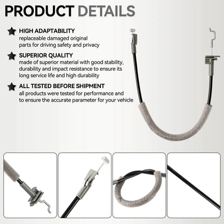 Front Door Lock Release Cable For Vauxhall Vectra C Signum 2002 2003 2004 2005 2006 2007 2008 13231174 Car Replace Accessories by InterCyprus Trading Ltd