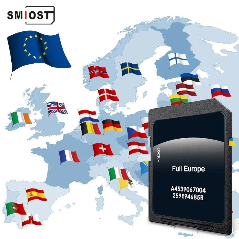 SMIOST 2023 Maps For Smart 453 - Full Europe Update CHINA / for Smart 453 no USB