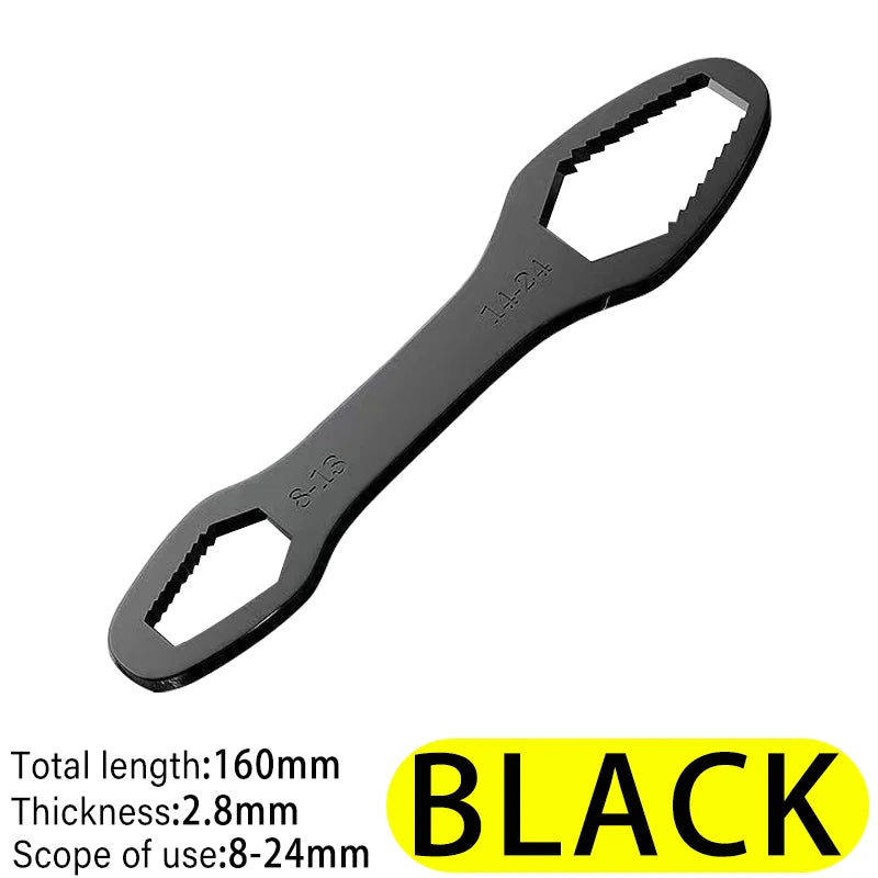 8-24mm Universal Adjustable Torx Wrench - Self-tightening, Durable, Multi-functional Black / as picture / about 55g