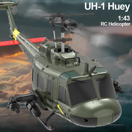 UH-1 RC Huey Helicopter &ndash; Six Way Aileron Reverse Stunt