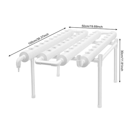 Hydroponic Grow Kit 36/54 Plant Sites &ndash; Space Saving Design 36 HOLE / GERMANY