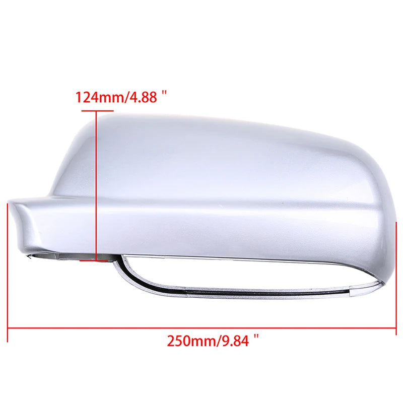 VW Golf R32 GTI Triušis 2004 Galinio Vaizdo Veidrodžių Dangteliai, Plastikiniai Sidabriniai