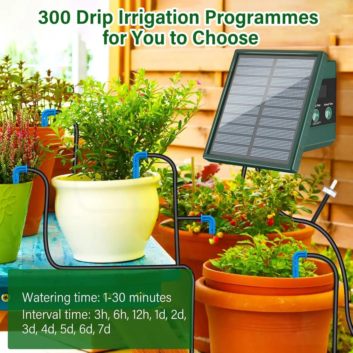 Solar Irrigation System For Garden Balcony &ndash; Drip Irrigation