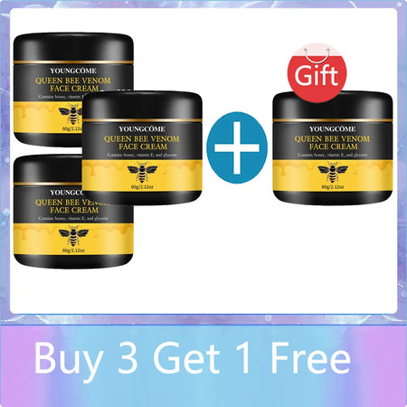 Queen Bee Venom Anti-Aging Face Cream &ndash; Collagen Boost and Deep Hydration 60G-4PCS