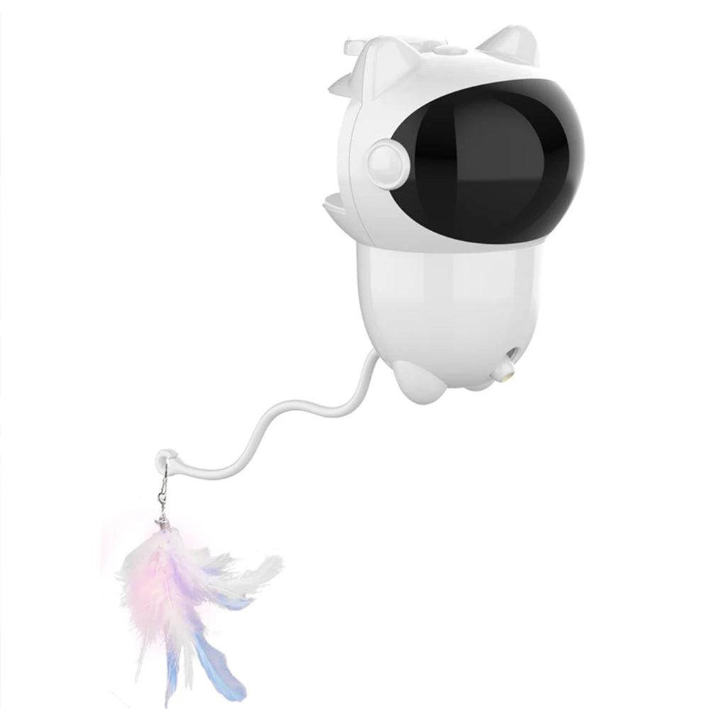 Intelligent Cat Laser Toy &ndash; Automatic Random Movement white