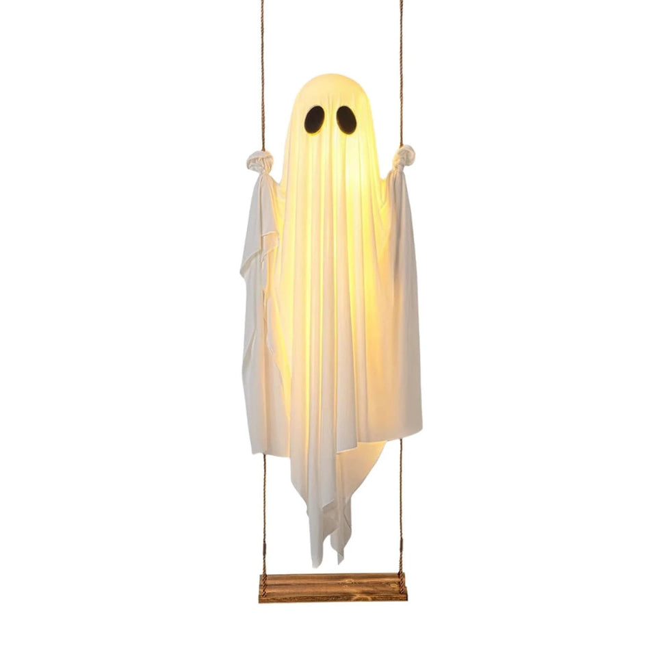 Halloween hängender Geist Schwing LED beleuchtete Dekoration Veranda Garten