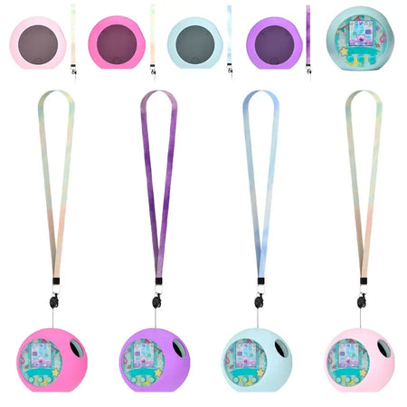 Silicone Cover Case Shockproof Silicone Protective Case with Lanyard Soft Skin Cover for Punirunes Interactive Digital Toy Cover