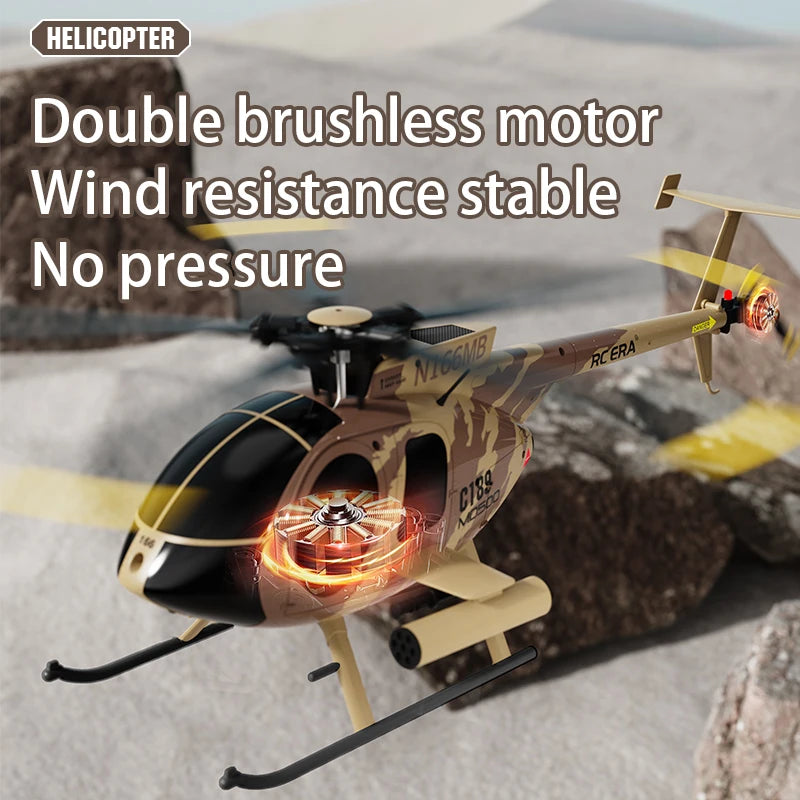 1:28 C189 MD500 RC Helicopter &ndash; One-Click Takeoff Landing
