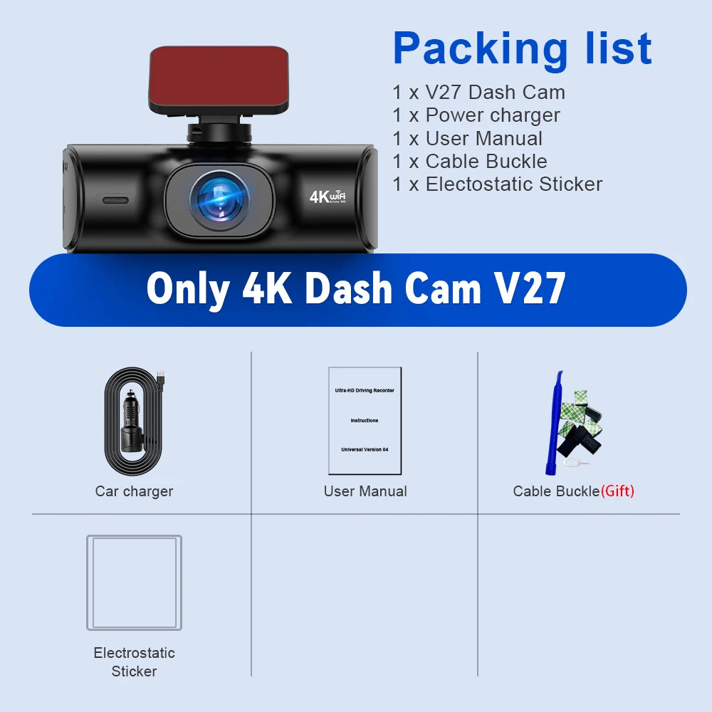 Soam 4K Full HD Dual Dash Camera