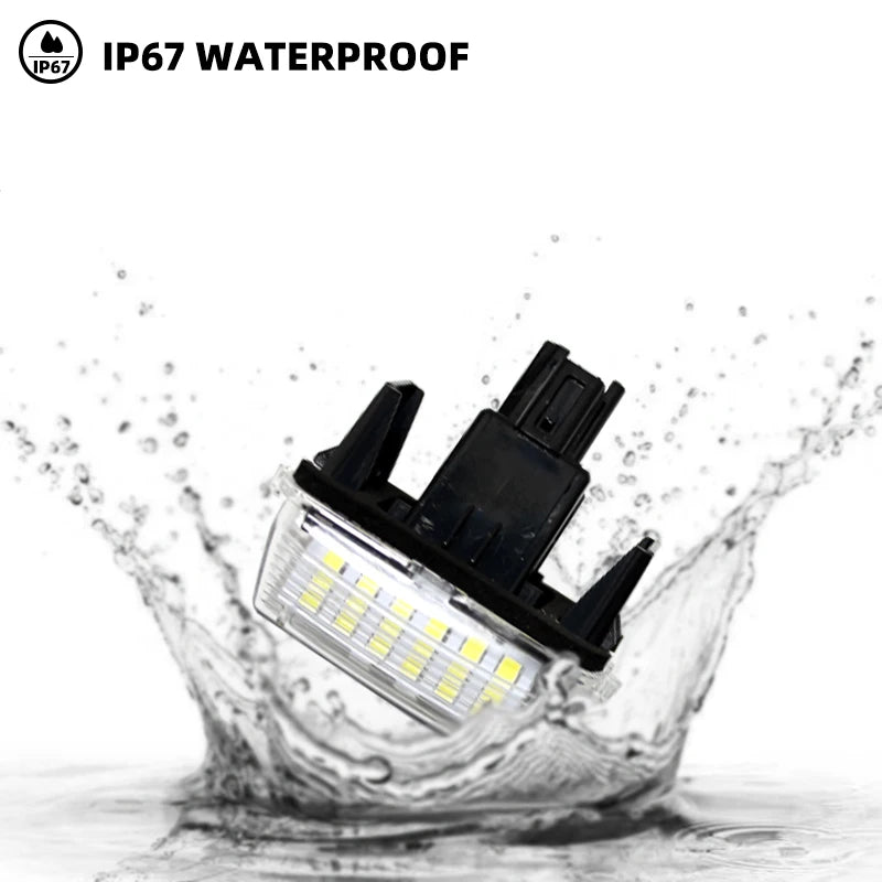 2 szt. LED Światła Tablicy Rejestracyjnej do Toyota Camry Avalon Auris Vios 12V