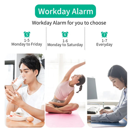 NieNie USB Powered 180&deg; Projection Alarm Clock with Temperature and Snooze Function