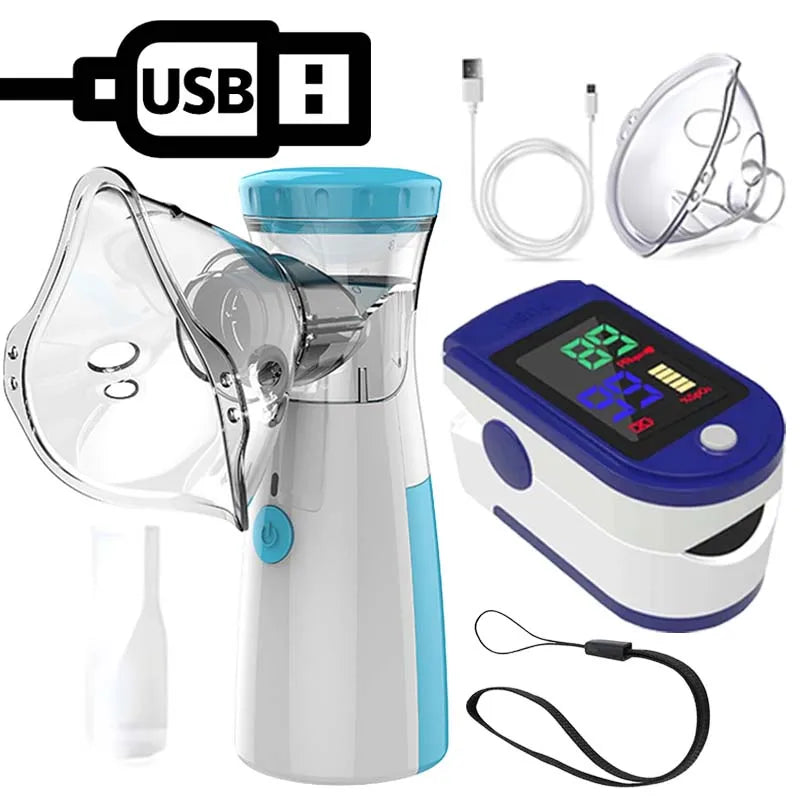 YUKUI Fingertip Pulse Nebulizer &ndash; Portable Asthma Inhaler with Dual Mode