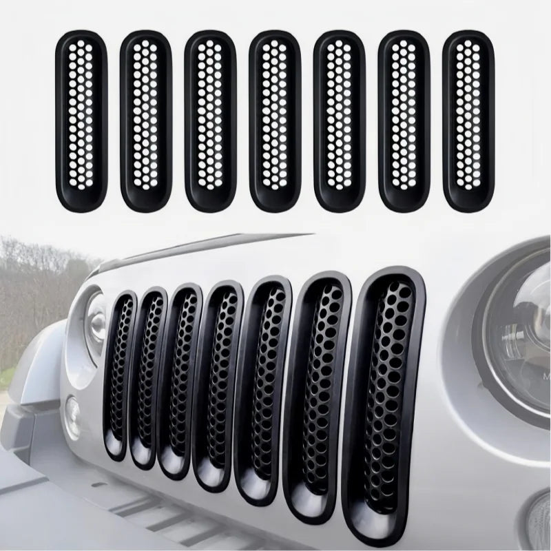 Plase de grilaj frontal din ABS pentru Jeep Wrangler JK JKU 2007-2015