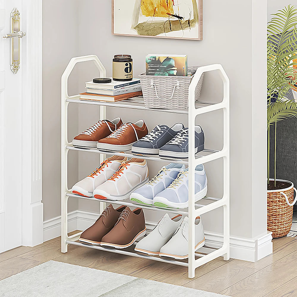 Multi-Layer Shoe Rack with Dust Cover for Organised Storage