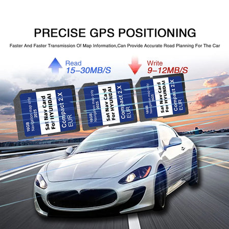 Hyundai GEN2 16GB GPS SD Card UK EU 2025 Map &ndash; Fast Maps