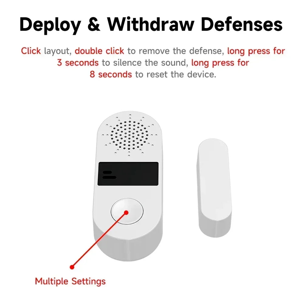Door Window Alarm &ndash; 130dB Ultra Loud Sound And Light