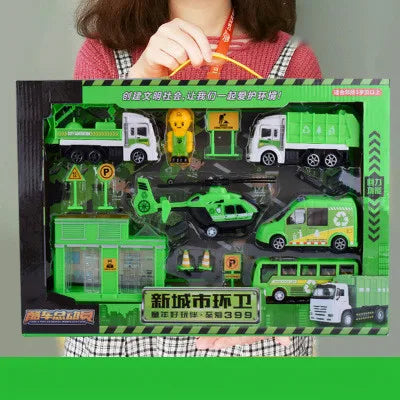 Cars Fire Trucks Model Set Engineering Toy Kit &ndash; Imaginative Sanitation