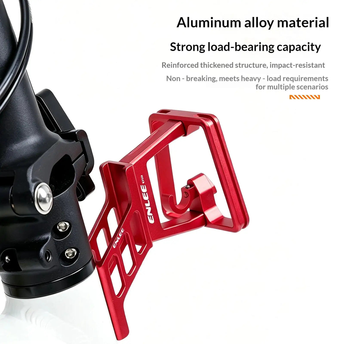 ENLEE Folding Bicycle Front Bag Raised Base Aluminum Alloy Front Carrier Mount Adapter Raiser For Dahon Brompton Winter Cycling by InterCyprus Trading Ltd