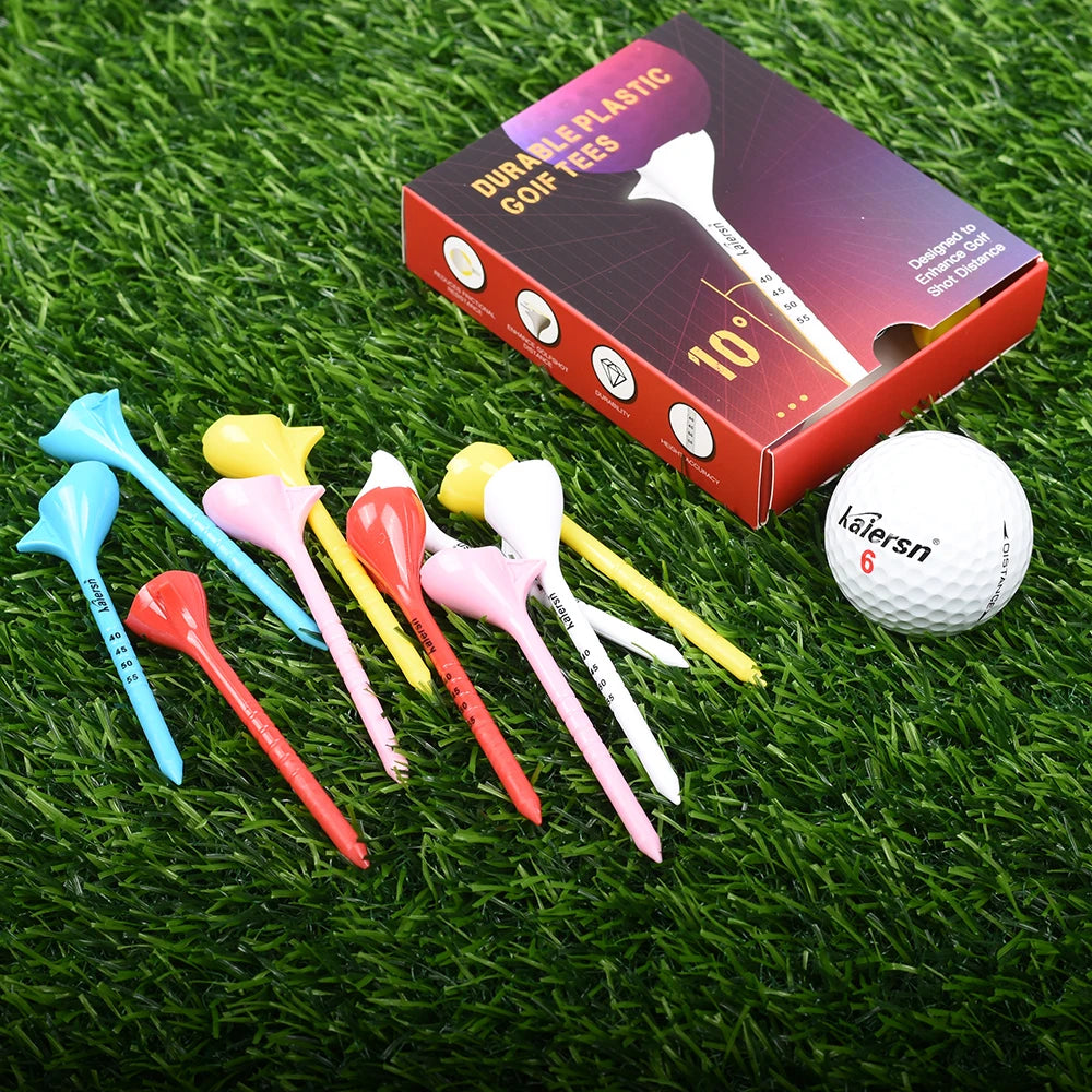 Kaiersn Golf Tees 10Pcs &ndash; Enhanced Shot Distance Design