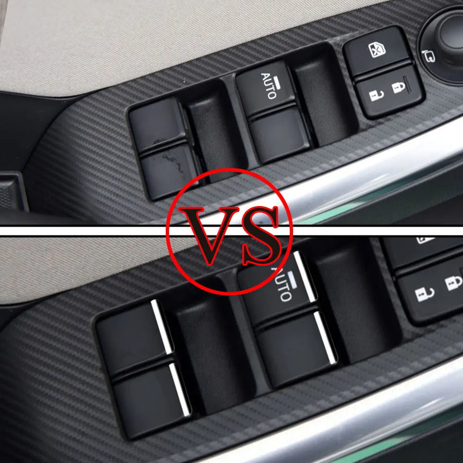 Adesivo decorativo per pulsanti alzacristalli Mazda CX-5 in ABS cromato