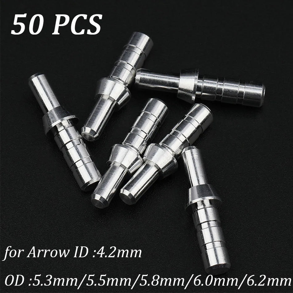 Archery Pin Nock Adapters for 4.2mm Arrow Shafts, 50 Pcs DIY