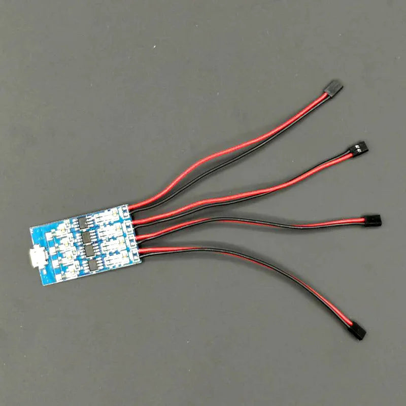 ZMR 1S Rechargeable Wireless Navigation Light with 4 Flicker Modes for RC Models Charge board