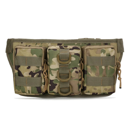 Triple Small Waist Bag Camouflage - Durable Waterproof