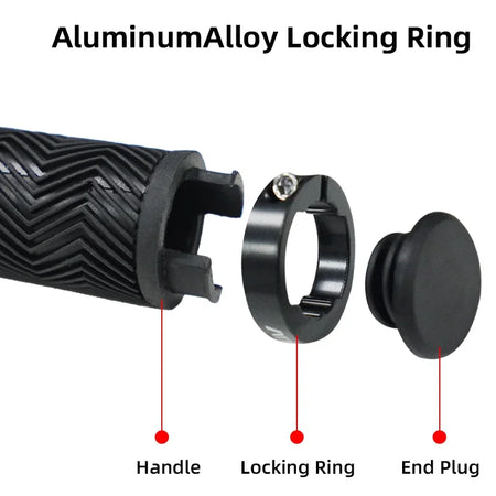 MOTSUV Bicycle Grips &ndash; Non Slip Lock Ring Design MTB