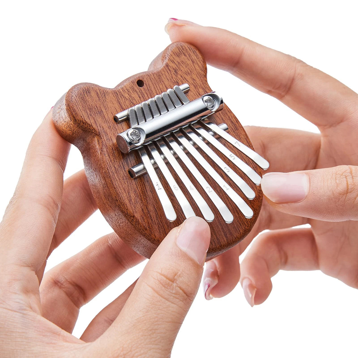 Mini Kalimba 8 Key Thumb Piano - Water Drop Style Portable Bear Style