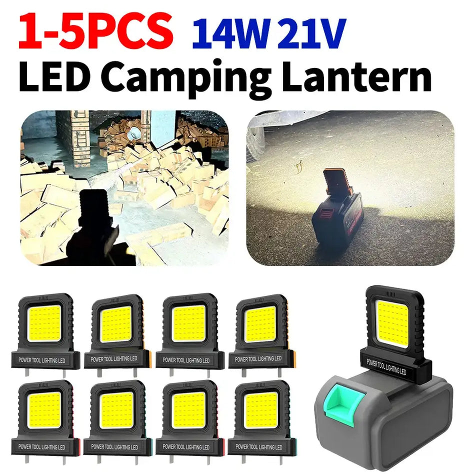 14W Portable Mini Pocket Work Light Two Modes For Camping