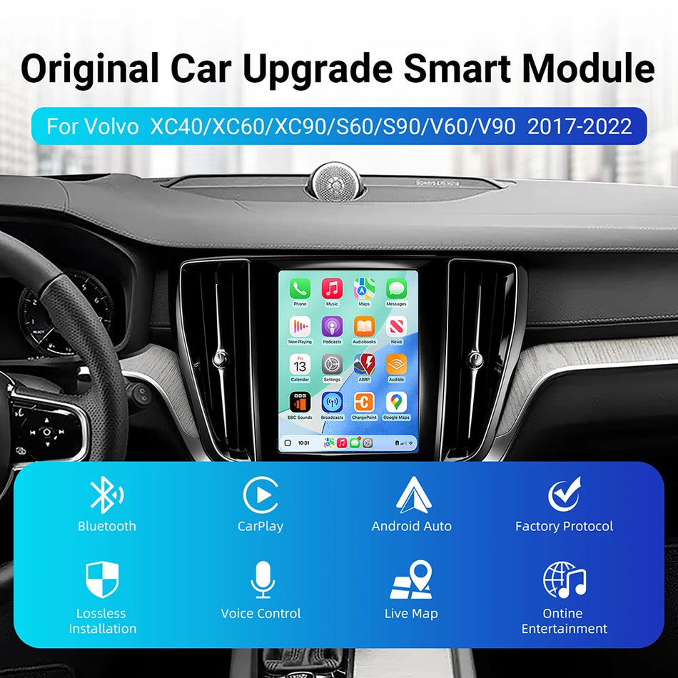 Σετ Αναβάθμισης Volvo Wireless CarPlay Android Auto για V60, XC60, XC90, S60 S90