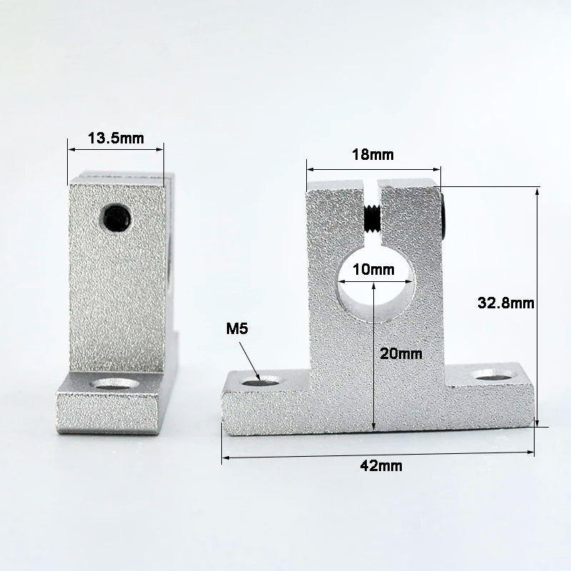 2Pcs Linear Bearing Rail Support SK8 SK25 Bracket &ndash; Easy 10mm / CHINA / 2Pcs