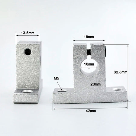 2Pcs Linear Bearing Rail Support SK8 SK25 Bracket &ndash; Easy 10mm / CHINA / 2Pcs