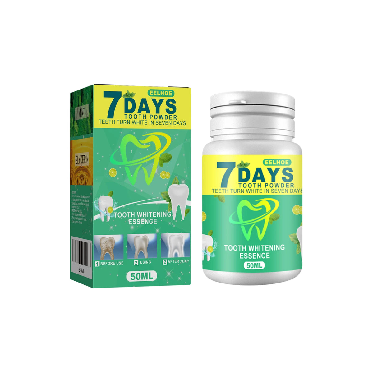 5 Days Whitening Tooth Powder &ndash; Effective Stain Removal for Radiant Smile 1PCS